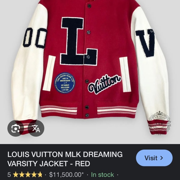 LOUIS VUITTON VARSITY JACKET - Picture 1 of 5